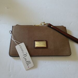 Simply Noelle Brown Wristlet Clutch - Taupe